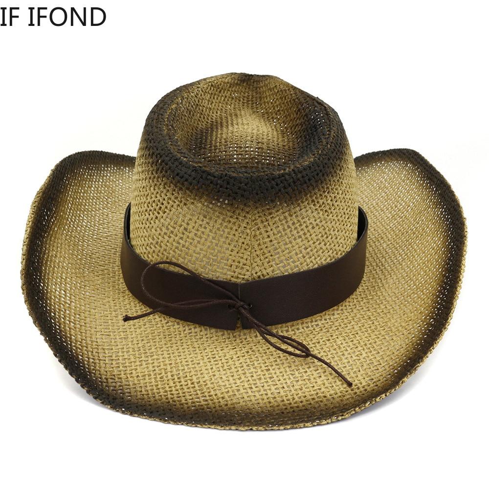 Wide Brim Straw Hat Sun Visor Sombrero 