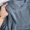 Plus Size Korean Style Slimming Short Sleeve Knit Vest for Women