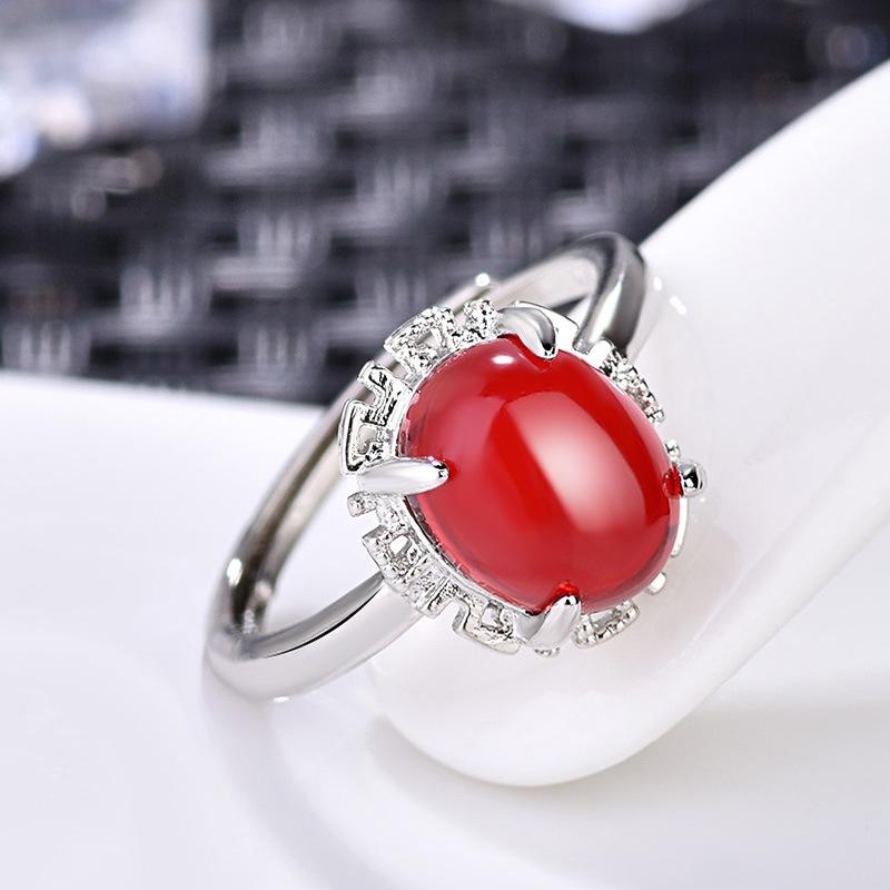 Lindon Classic Copper Alloy Zircon Ring Ladies Jewelry Wedding Promise Party Gift