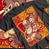 Donkey Kong Muster T-Shirt für Herren und Damen im Sommer Hergestellt aus reiner Baumwolle Bequem Locker und Modisch Rundhals Oberteil