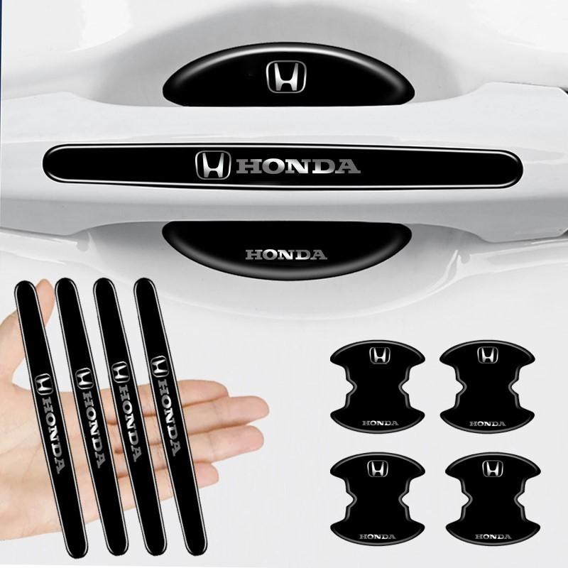 ARE1 Car Door Handle Bowl Stickers Anti-collision Protector For Honda Mugen Power Civic FIT Accord CRV 5th Jazz CRZ HRV Pilot Odyssey
