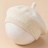 Jungen Mädchen Minimalistische Malerhut Mutter und Baby Produkte Heißer Verkauf Baby Zubehör 2026 Neuer Baby Unifarbener Gestrickter Baskenmütze