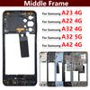 Original For Samsung Galaxy A23 A22 A32 A42 4G 5G A225F A325F A326B Middle Frame Holder Housing Replacement Repair Parts