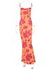GMXIA Moda Donna Estate Primavera Abiti Casual Senza Maniche con Bretelle Stampa Colore Solido