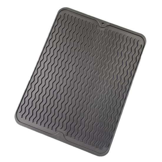 Silicone Drain Mat Anti-slip Base Food Grade Easy To Clean Cookware Drying Tray Air Circulation Drain Mat