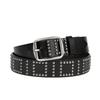 Punk Rock Belt For Men With Aluminum Alloy Buckle And Rivet Decor For Fashion Jeans