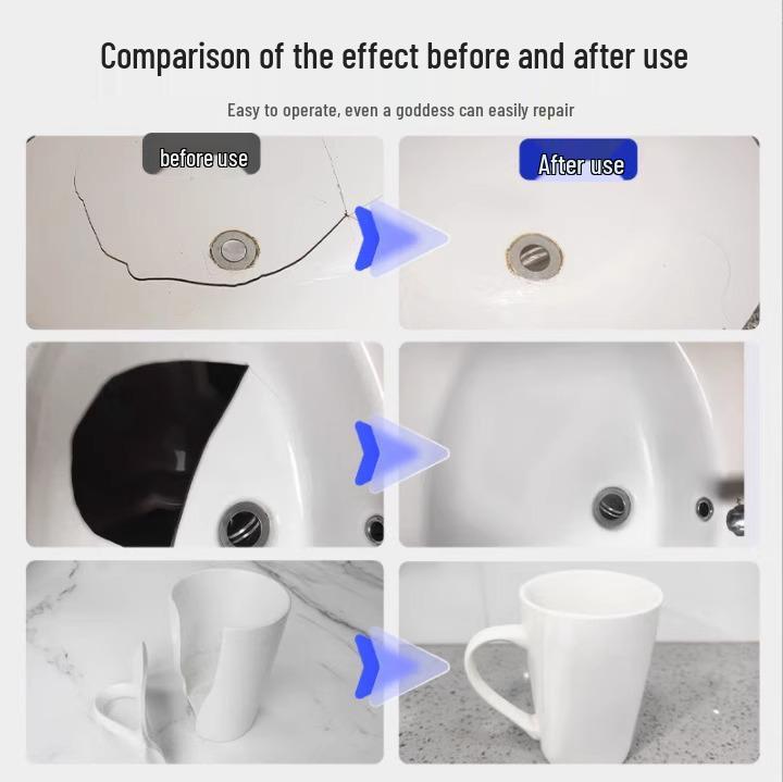 Newcomer Discount: Ceramic Repair Glue - Strong Waterproof Adhesive for Washbasin Crack Repair