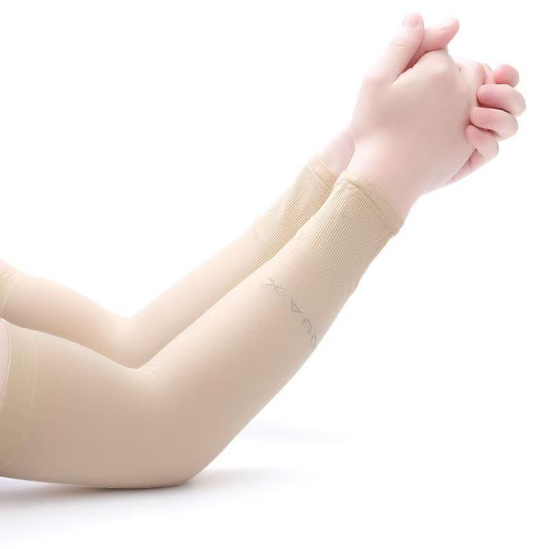 

Ice Silk Sun Protection Arm Sleeves for Outdoor Sports - UV Protection for Men & Women Simple OPP Bag Packaging