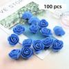 3cm Künstliche Blumen Handgefertigte Blumenmaterialien Schaumstoff Rosenköpfe Valentinstagsrose