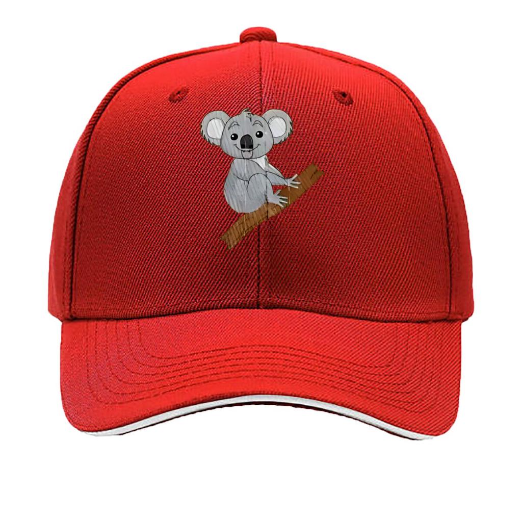 Cuddly Koala On Tree Branch Pattern Sandwich Baseball Cap For WoUnisexs Unisex FeUnisex Beach Dad Hat