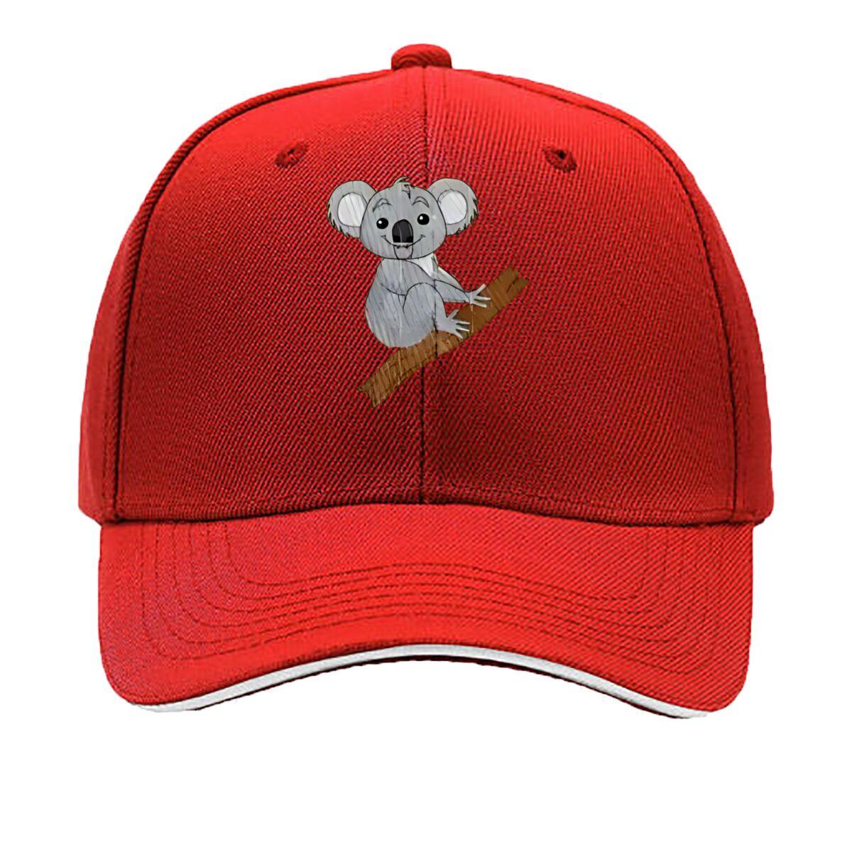 

Cuddly Koala On Tree Branch Pattern Sandwich Baseball Cap For WoUnisexs Unisex FeUnisex Beach Dad Hat One Size