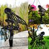 Fairy Garden Metal Signs Outdoor Garden Fairies Outdoor Fairy Silhouette Statue Fairy Branch Decoration Fairy Crafts