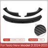 For Tesla Model 3 2024-2026 Accessories Bumpers Front Lip Front Bumper Diffuser Spoiler Wing for Model 3 Highland Accessories