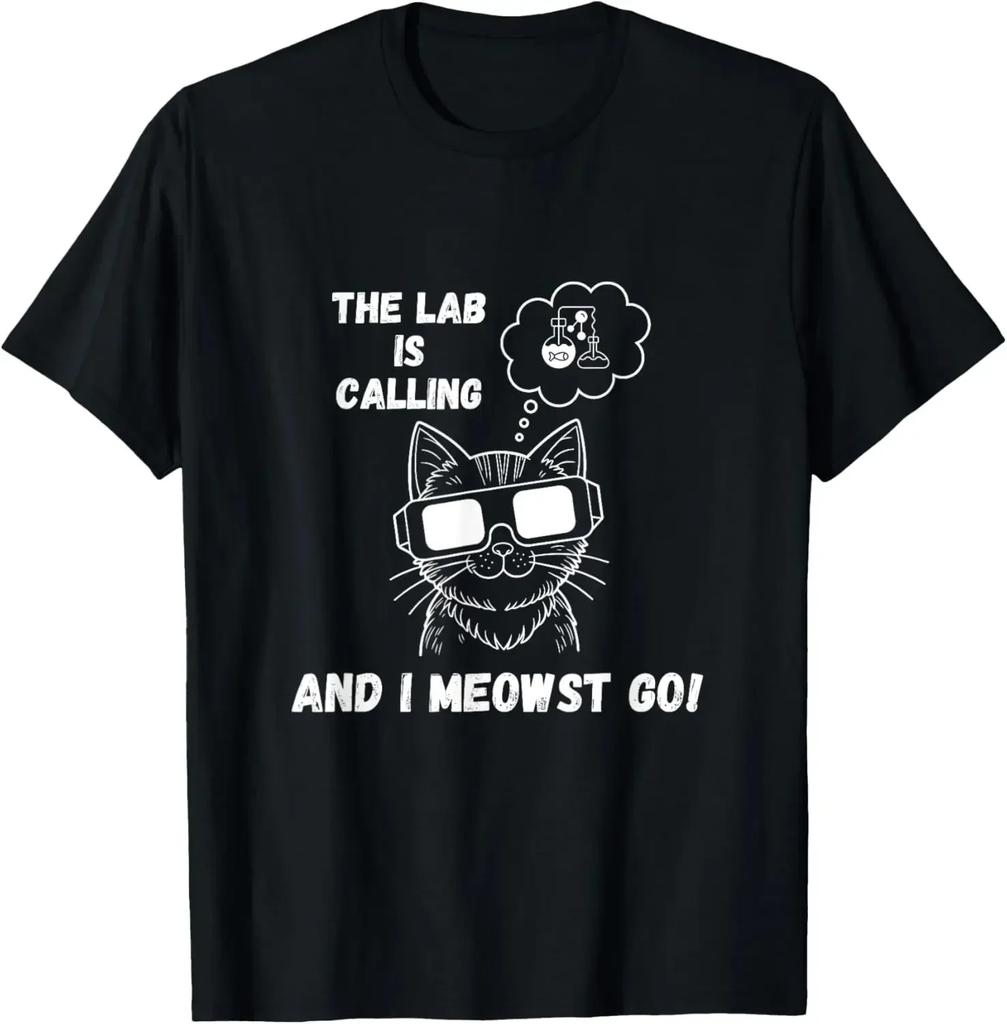 Fun Chemistry Humor Science Teacher Cat Punk Pattern Tshirt Summer Mens Womens Retro Leisure Fashion Pure Cotton Tshirt