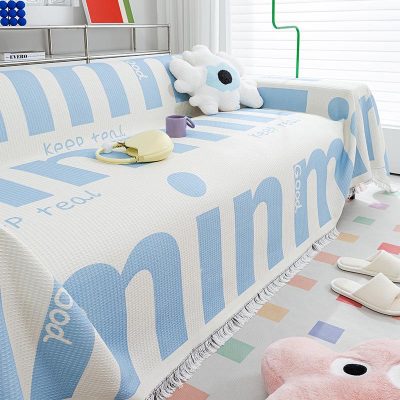 INS Style Sofa Cover Cloth Full Covered Simple Modern Sofa Cover Nordic Style Sofa Towel All-Inclusive Universal Sofa Cover