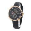 Furla Metropolis Rose Gold Black Leather Calendar Display R4251102527 Watch Women's [Item]