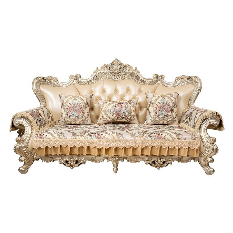European-Style Sofa Cushion Four Seasons Universal Non-Slip Breathable Precision Jacquard Sofa Cover