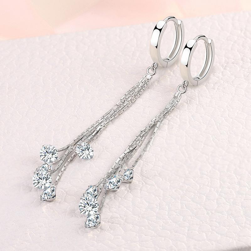 Lindon Copper Alloy Zircon Earrings Drop Earrings For Women Wedding Party Gifts