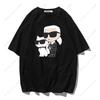 Karl largerfieldly t shirt Herren T-Shirt Designer Hemden Damen und Herren Kurzarm T-Shirt Sommer Baumwolle Qualität Freizeit T-Shirt Mit Charakter karl lag