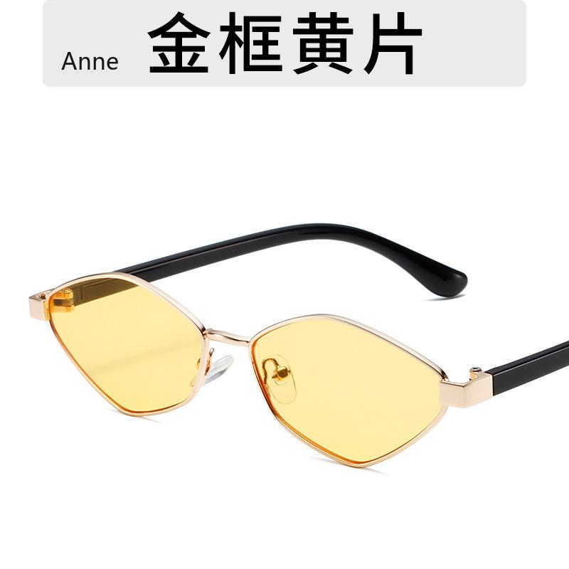 Fashion Irregular Polygon Cat Eye Sunglasses Women Retro Clear Ocean Lens Shades UV400 Trending Men Small Sun Glasses Gafas