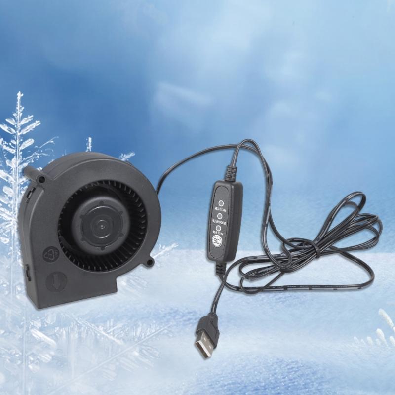 Plastic Electric Blower With 3 Speed Settings USB Operated Ideal For Barbecue Ignition Ventilation & Outdoor Adventures