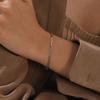 European & American Gold Stainless Steel Paperclip Chain Bracelet for Women