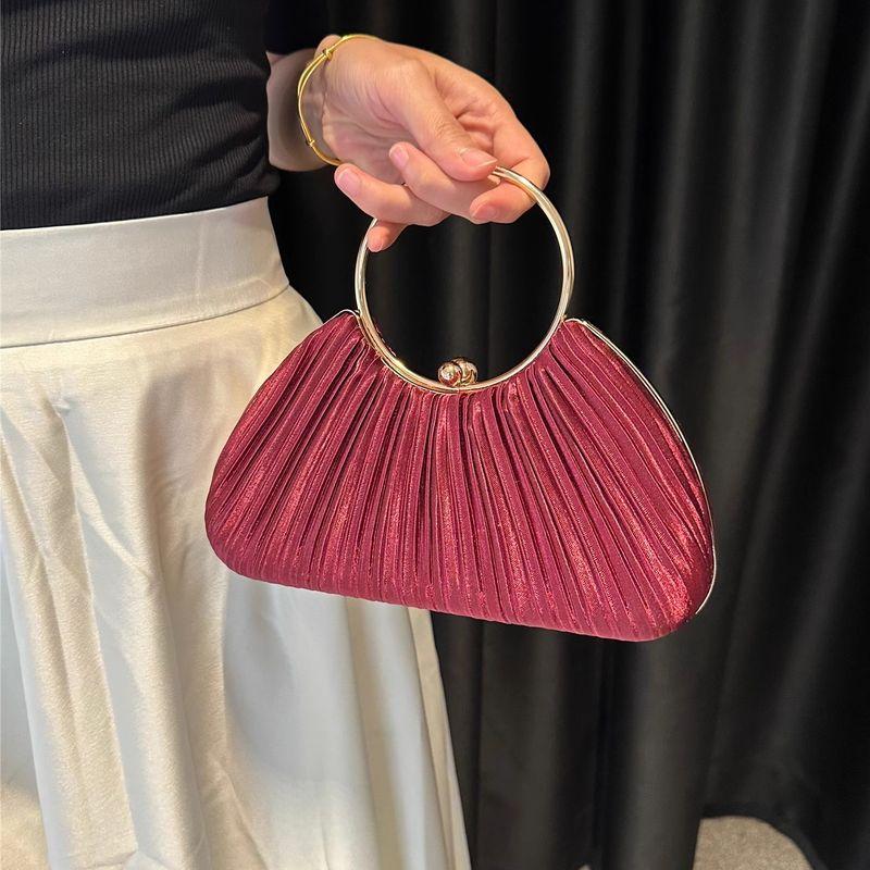 

Вечернее плиссированное платье-кольцо, сумочка Ring pleated bag [wine red]]
