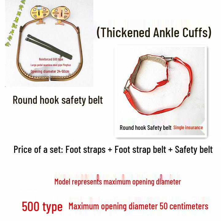 Baumkletter-Fußspitzen - Langlebige Eisen-Schuhe & Haken für Stangen