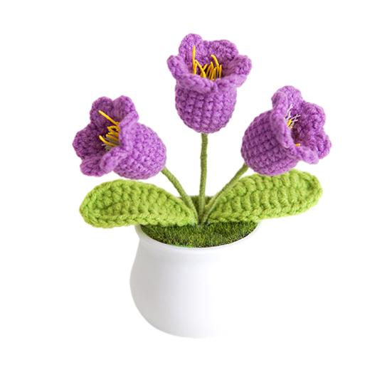 Crocheted Flower Lightweight Ring Yarn 1 Pc