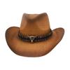 Spring And Summer Men'S And Women'S Western Cowboy Hats, Ethnic Style Cowboy Hats, High-End Street Photography Hats