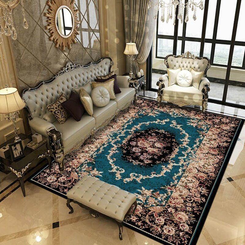 European Style Living Room Carpet, Sofa, Coffee Table Carpet, Large Area Bedroom Bedside Carpet