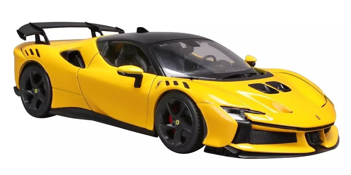 Kyosho Bburago 1/24 Scale SF90 XX Stradale Yellow Finished Model 18-26032Y