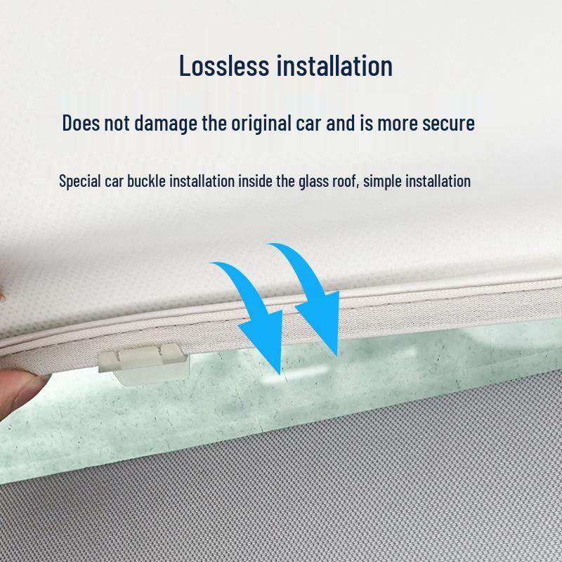 Tesla Cybertruck Ice Crystal Sunroof Sunshade: Car Roof Skylight Sunscreen & Heat Insulation.