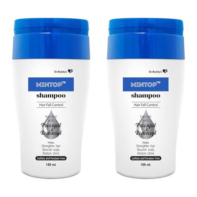 Mintop Pro Schampo För Håravfallskontroll 100 Ml Förpackning med 2 Med Procapil Och Redensyl Stärkande Hår