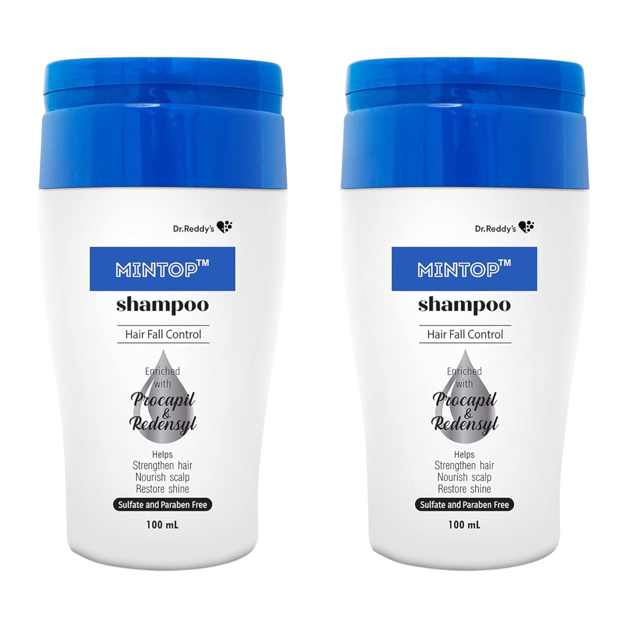 

Mintop Pro Shampoo For Hair Fall Control 100 Ml Pack Of 2 With Procapil And Redensyl Strengthening Hair