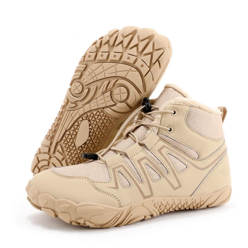 New high-top warm velvet thickened men's cotton shoes waterproof, non-slip and comfortable boots