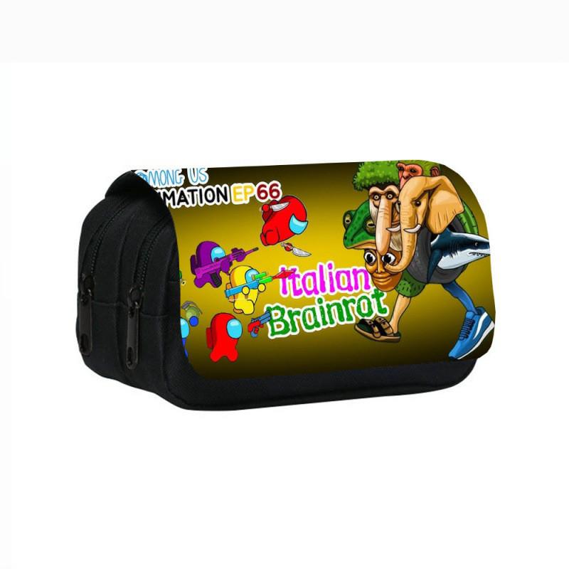 Tung Tung Tung Sahur Game Character Print Student Bag Stationery