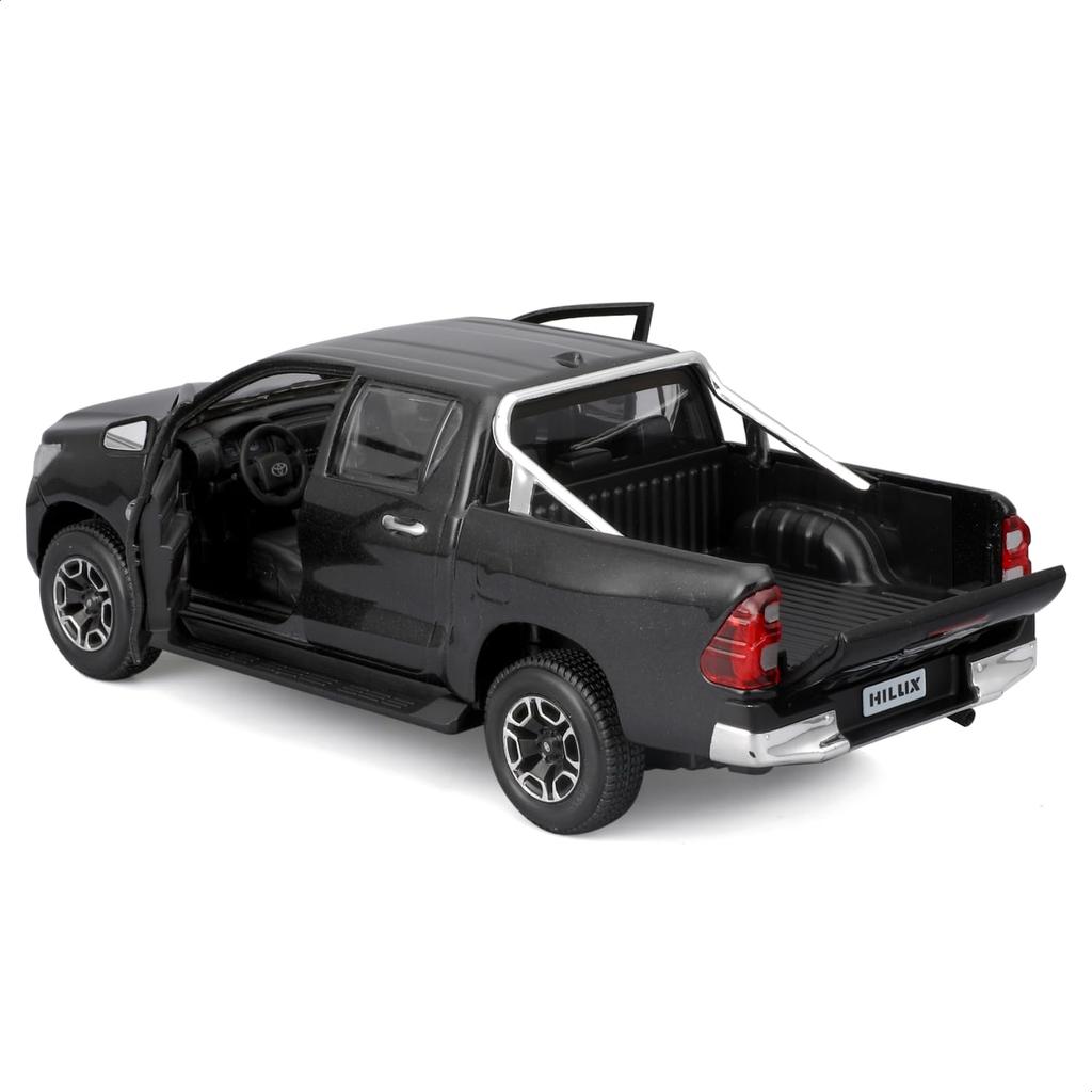Maisto 1/27 Scale Toyota Hilux Black / Diecast Model Car, Finished Product, 32920 BK