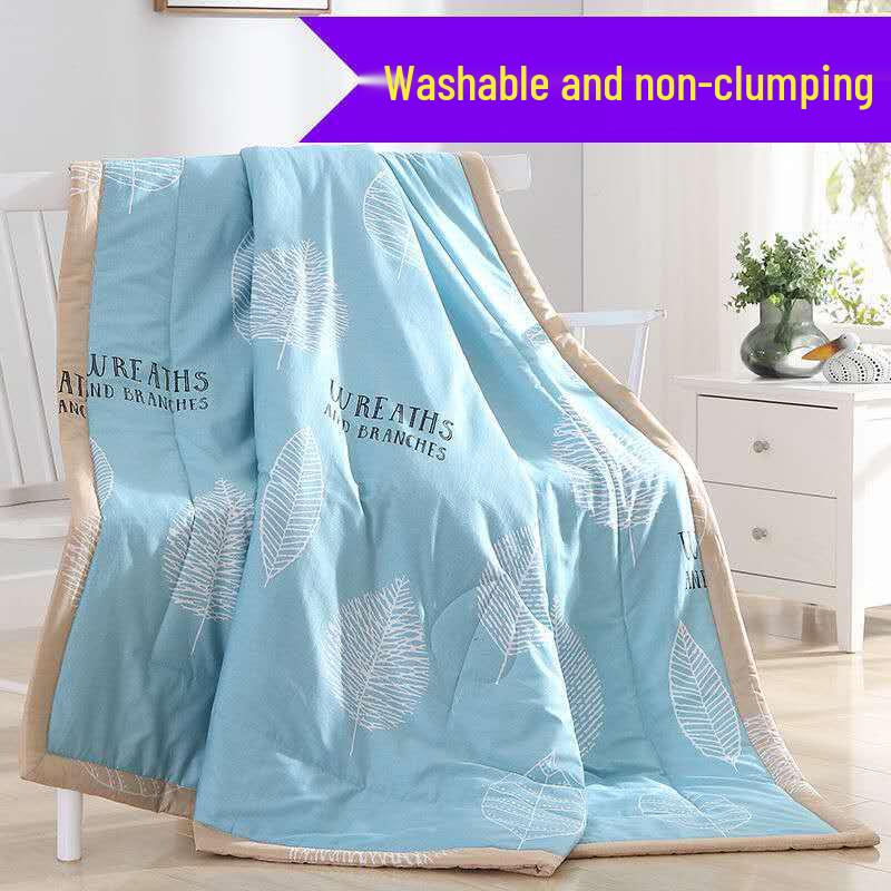 Summer & Autumn Lightweight Quilt: Double and Single Air Conditioning Blanket for Kids, Thin, Machine Washable
