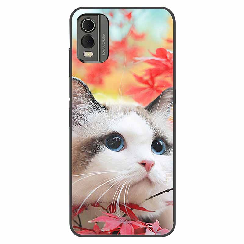 For Nokia C32 Case Shockproof Soft silicone TPU Back Cover For Nokia C32 C 32 Phone Cases NokiaC32 Cute Cartoon Fundas Shells