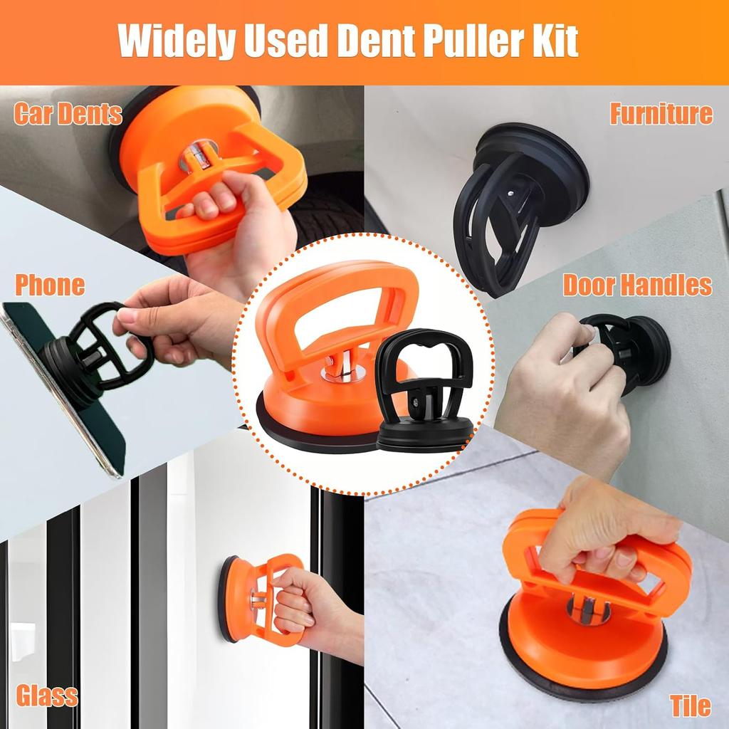 Dent Puller, 7 Pack Car Dent Puller Kit,Car Dent Remover Tool For Car,Paintless Dent Removal Kit,Hail Dent Removal Kit,Dent Puller Suction Cup For