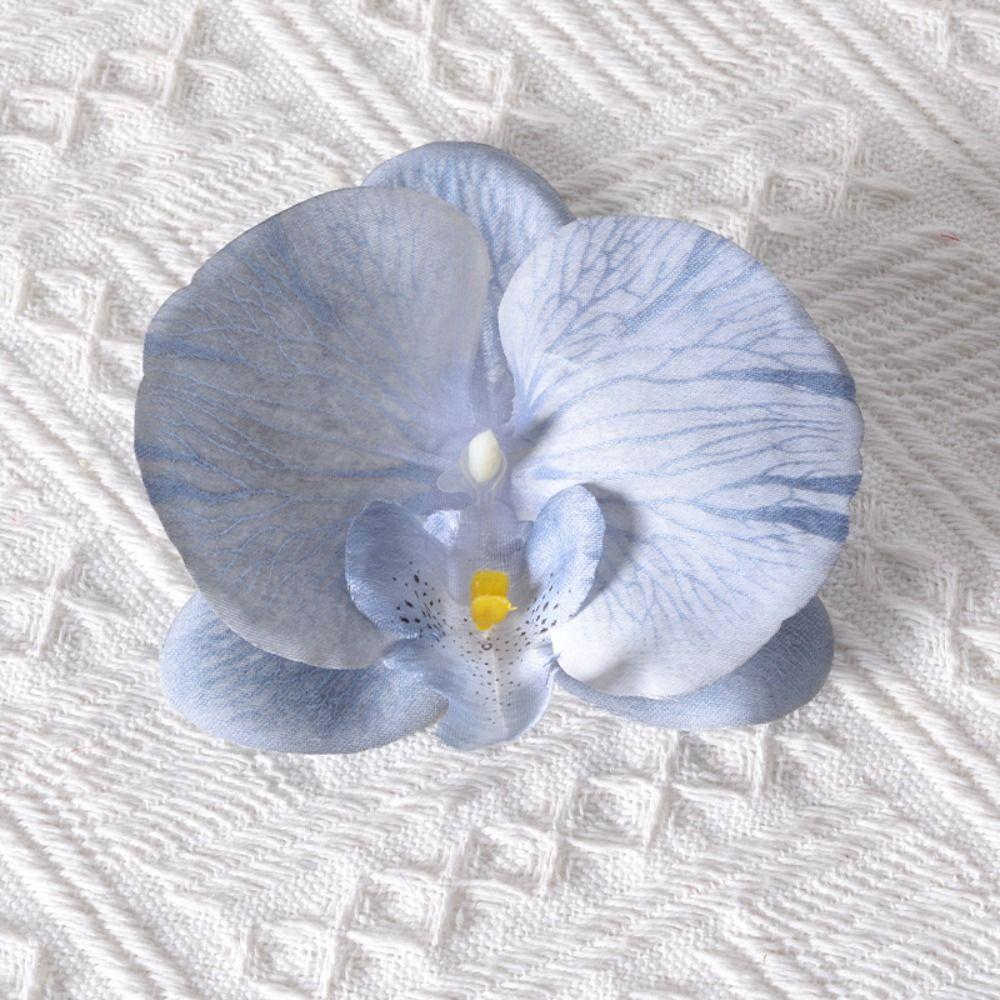 Headdress Simulated Flower Handmade Accessories Butterfly Orchid Flower Earring   Women