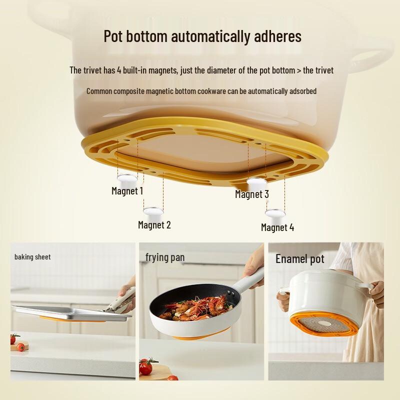 Magnetic Heat Resistant Trivet Mat