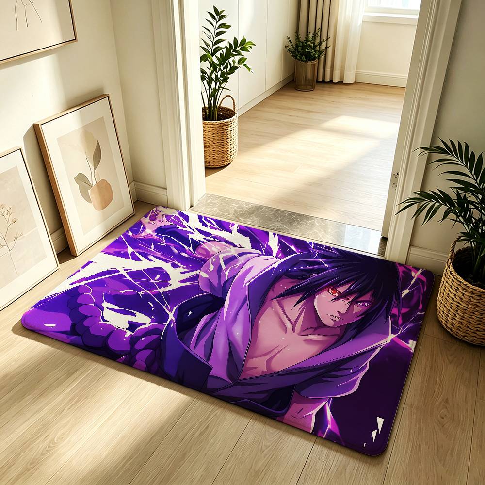 Anime N-narutoS Classic Carpet Bathroom Anti-slip Mat Door Mat Home Decoration Mat Entrance Door Mat Scratch-resistant Door Mat