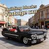 Technical Original Retro Nostalgic Classic Car Building Block Model MOC High-Tech Vehicle Bricks Boys Toys for Kids Gift