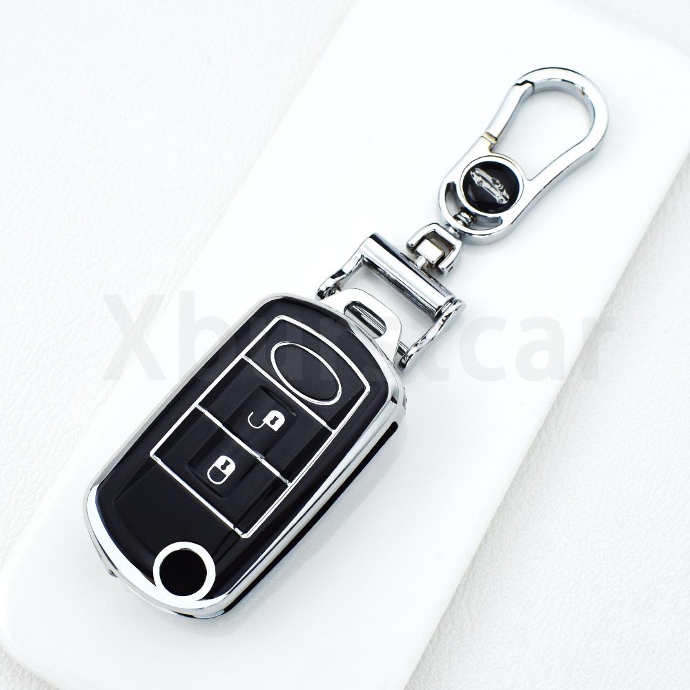 3 Buttons Tpu Car Flip Key Case Cover For Land Rover Range Rover Sport Lr3 Discovery 3 Auto Shell Fob Bag Keyless Accessories