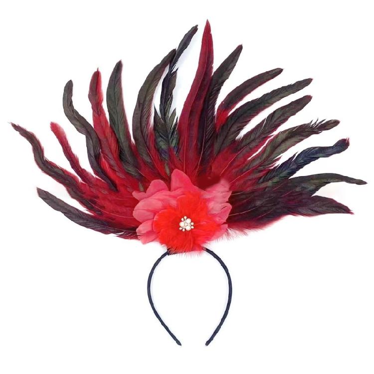 Modern Feather Hairband Fashionable Headband Festival Hair Decoration for Women Adds Elegance to Any Outfit or Event