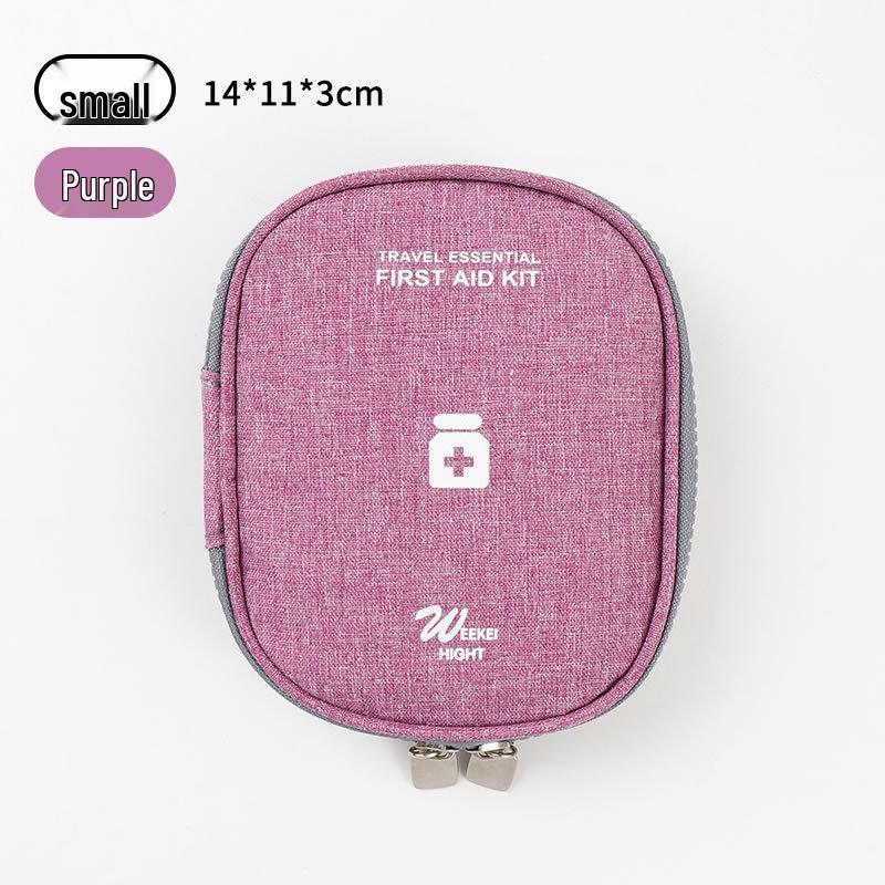 Portable Medical First Aid Bag - Compact Emergency Medicine and Storage Organizer