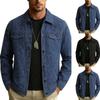 Men's Full Print Lapel Collar Jacket Vintage for Fall Winter Daily Wear