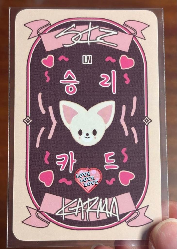 [USED] Straykids AIEN KARMA Fans Gachara Kidro Exclusive Trading Card